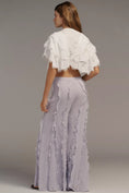 Load image into Gallery viewer, By Anthropologie Sheer Ruffle Flare Pants

