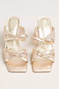 Load image into Gallery viewer, Maeve Mesh Double-Bow Open-Toe Heels
