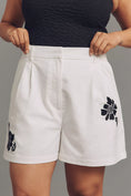 Load image into Gallery viewer, Dolan Left Coast Linen Blend Floral Embroidered Shorts
