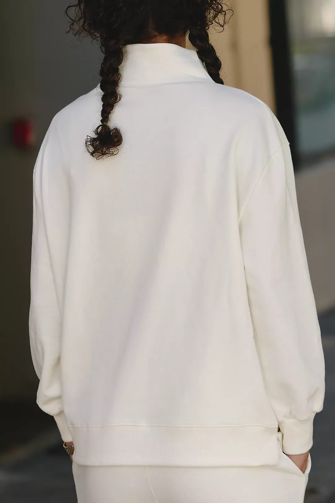 Back When 100% Cotton Mock-Neck Pullover