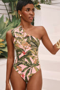 Load image into Gallery viewer, Farm Rio One-Shoulder One-Piece Swimsuit
