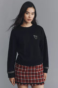 Load image into Gallery viewer, Maeve Brooch Embellished Sweatshirt

