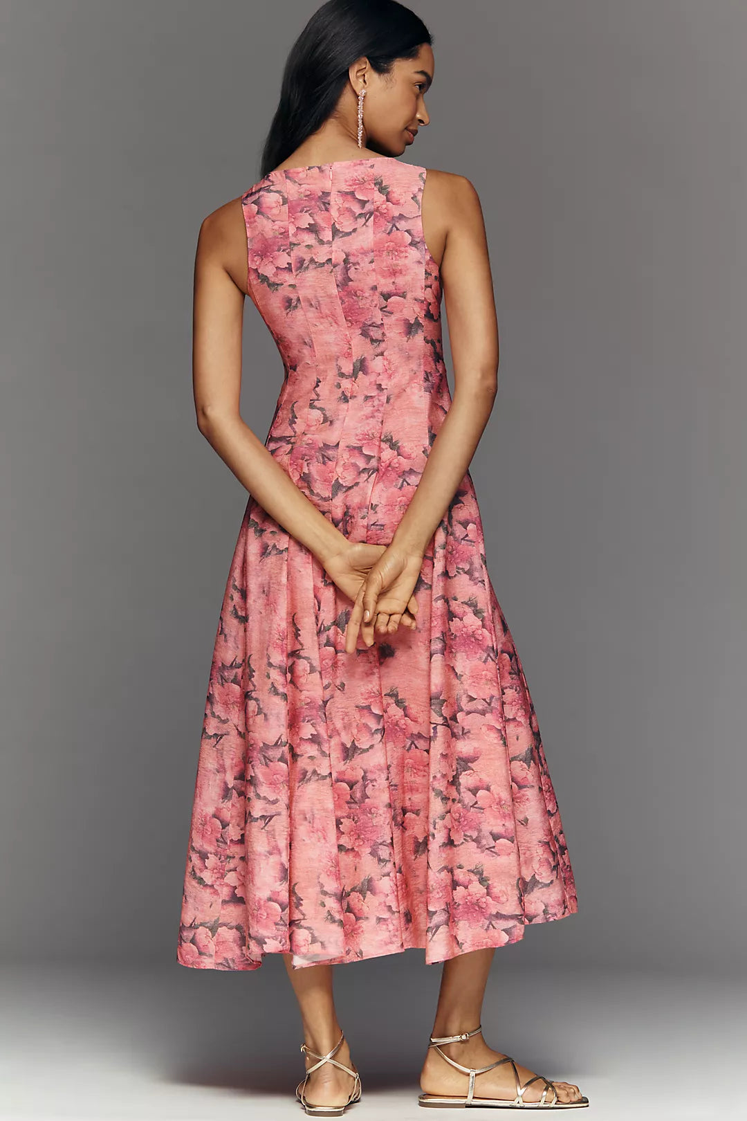 Endless Rose Sleeveless Floral Midi Dress