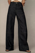 Load image into Gallery viewer, The Myra Low-Rise Tapered Jeans by Pilcro: Puddle Edition
