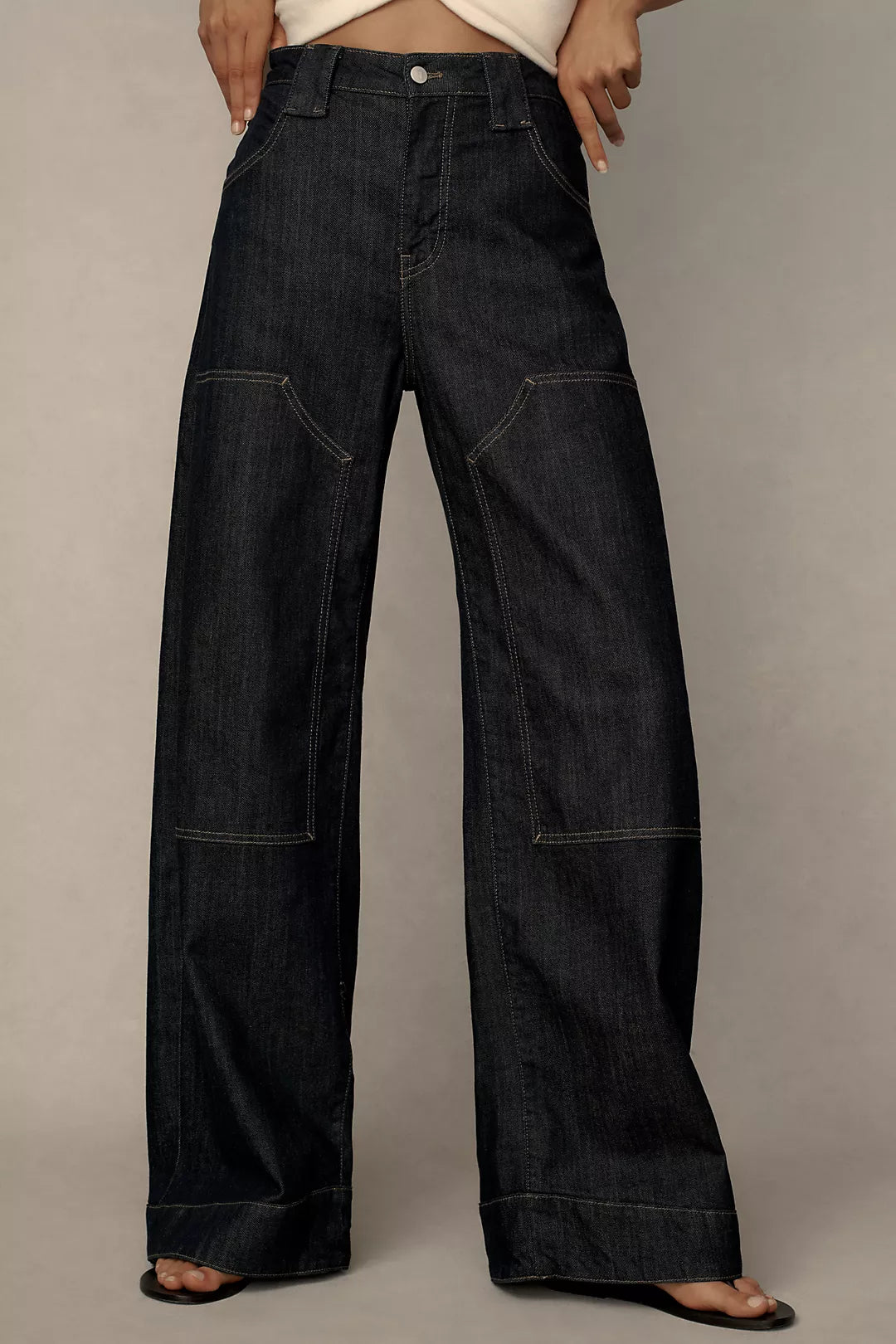 The Myra Low-Rise Tapered Jeans by Pilcro: Puddle Edition