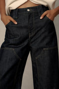 Load image into Gallery viewer, The Myra Low-Rise Tapered Jeans by Pilcro: Puddle Edition
