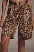 Load image into Gallery viewer, Bishop + Young Silky Belted Bermuda Shorts
