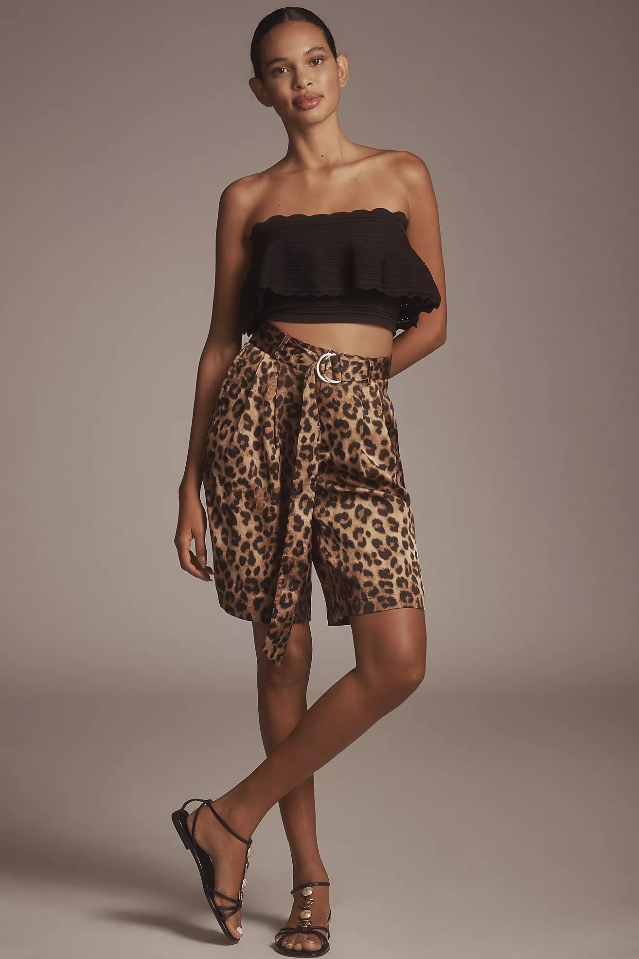 Bishop + Young Silky Belted Bermuda Shorts