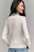 Load image into Gallery viewer, Dolan Left Coast Denim Mixed Cardigan
