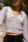 Load image into Gallery viewer, By Anthropologie Balloon-Sleeve Collared Cardigan Sweater

