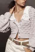 Load image into Gallery viewer, By Anthropologie Balloon-Sleeve Collared Cardigan Sweater
