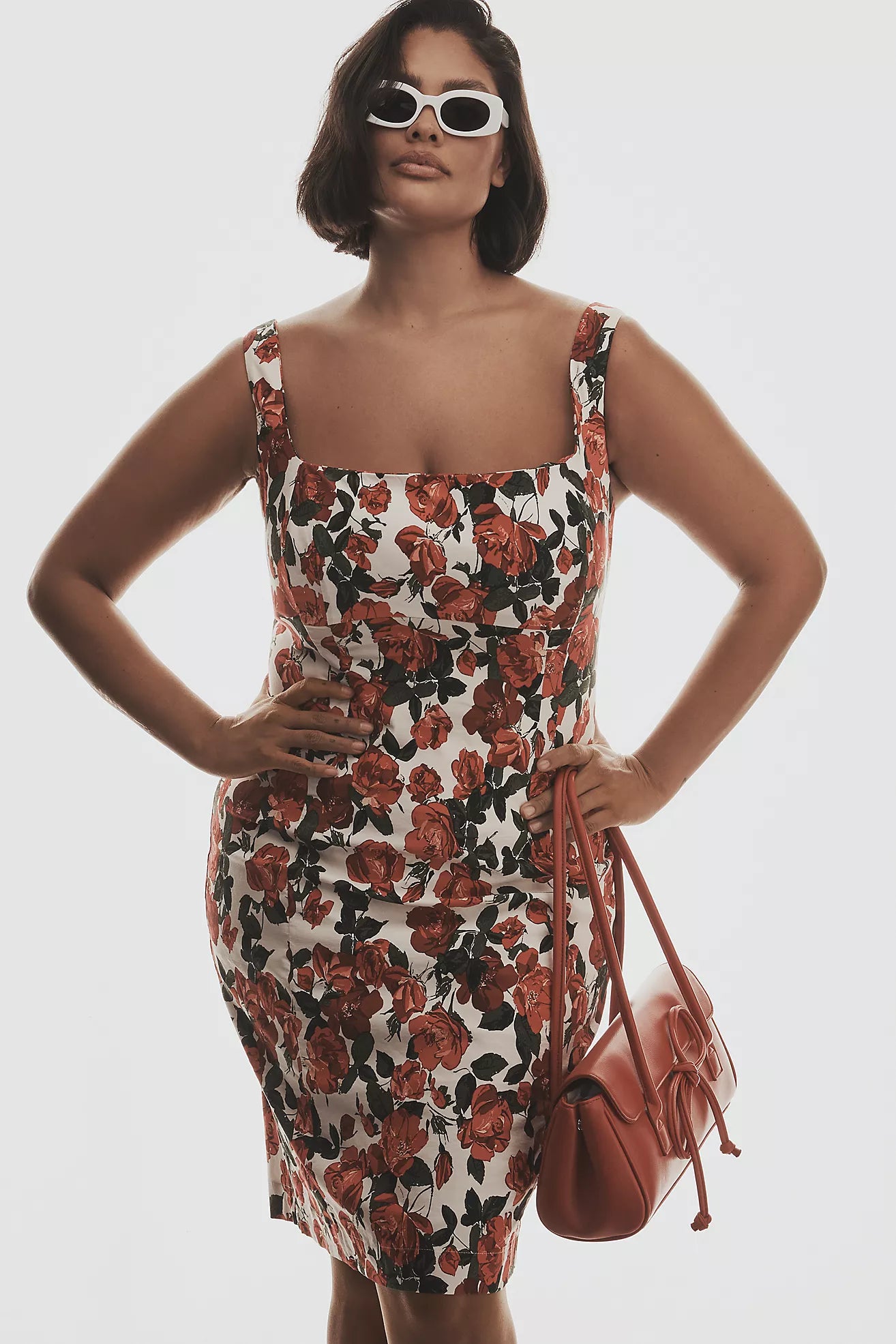 Maeve Sleeveless Square-Neck Knee-Length Dress