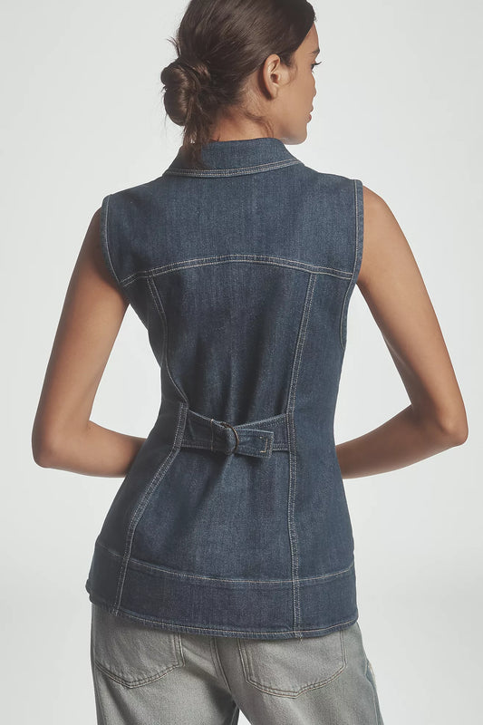 Pilcro Longline Denim Vest