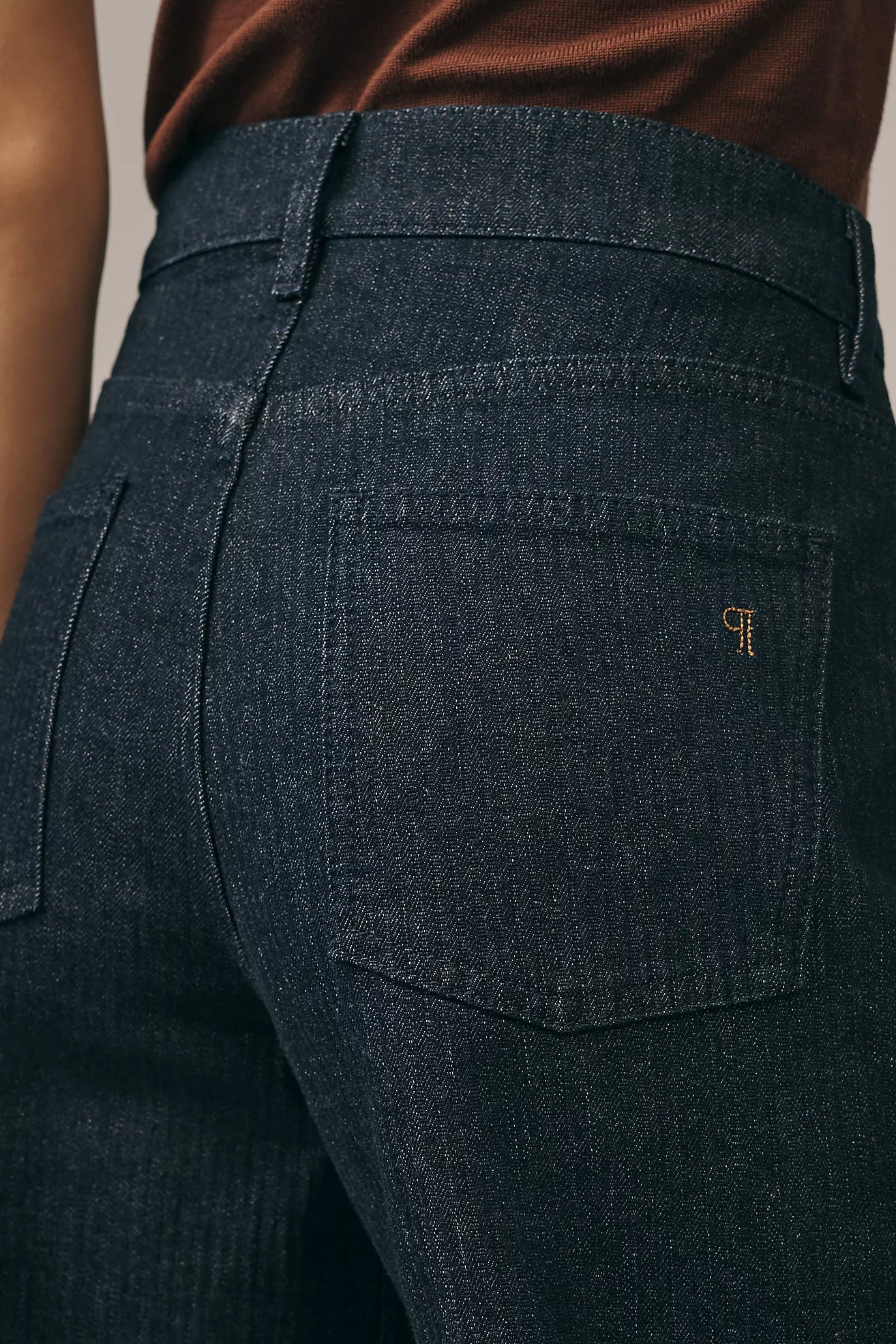 Pilcro High-Rise Wide-Leg Cuff Jeans