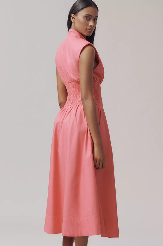 The Tommie Zip-Front Midi Dress