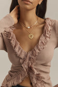 Load image into Gallery viewer, By Anthropologie Ruffled Cardigan Top
