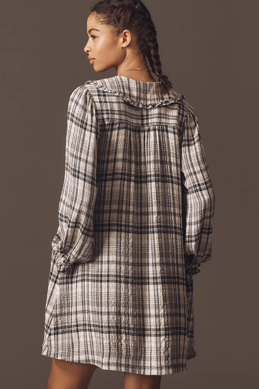The Keira Long-Sleeve Mini Dress by Pilcro