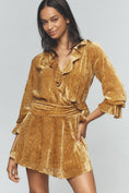 Load image into Gallery viewer, By Anthropologie V-Neck Velvet Mini Dress
