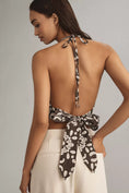 Load image into Gallery viewer, Forever That Girl Halter Linen Crop Top
