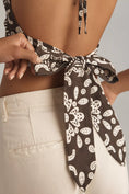 Load image into Gallery viewer, Forever That Girl Halter Linen Crop Top

