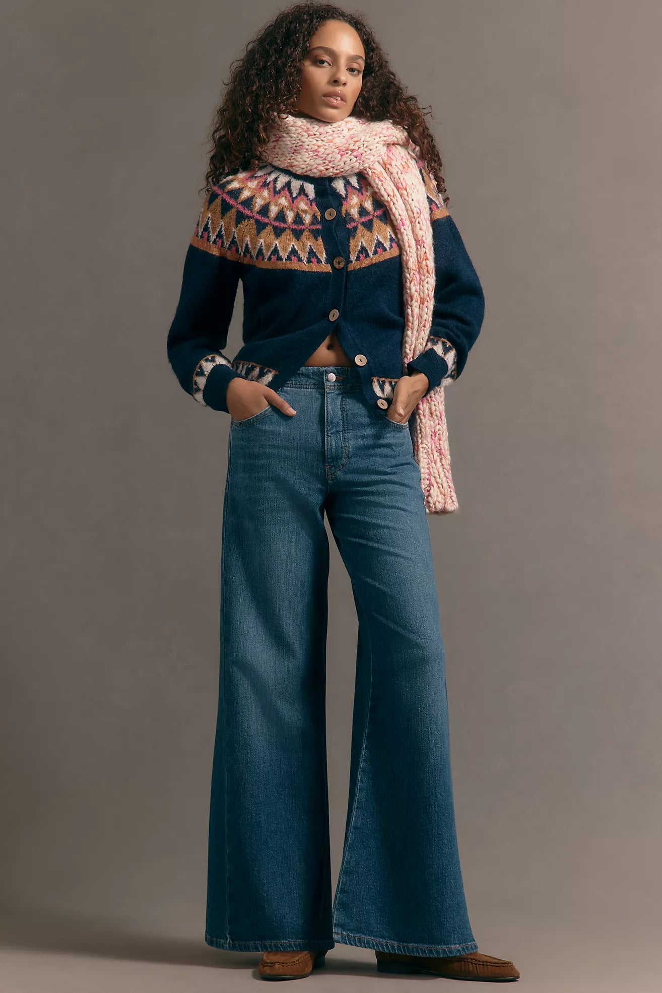 The Adi Mid-Rise Flare Jeans by Pilcro