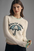 Load image into Gallery viewer, Maeve Cotton Linen Crew-Neck Sweater
