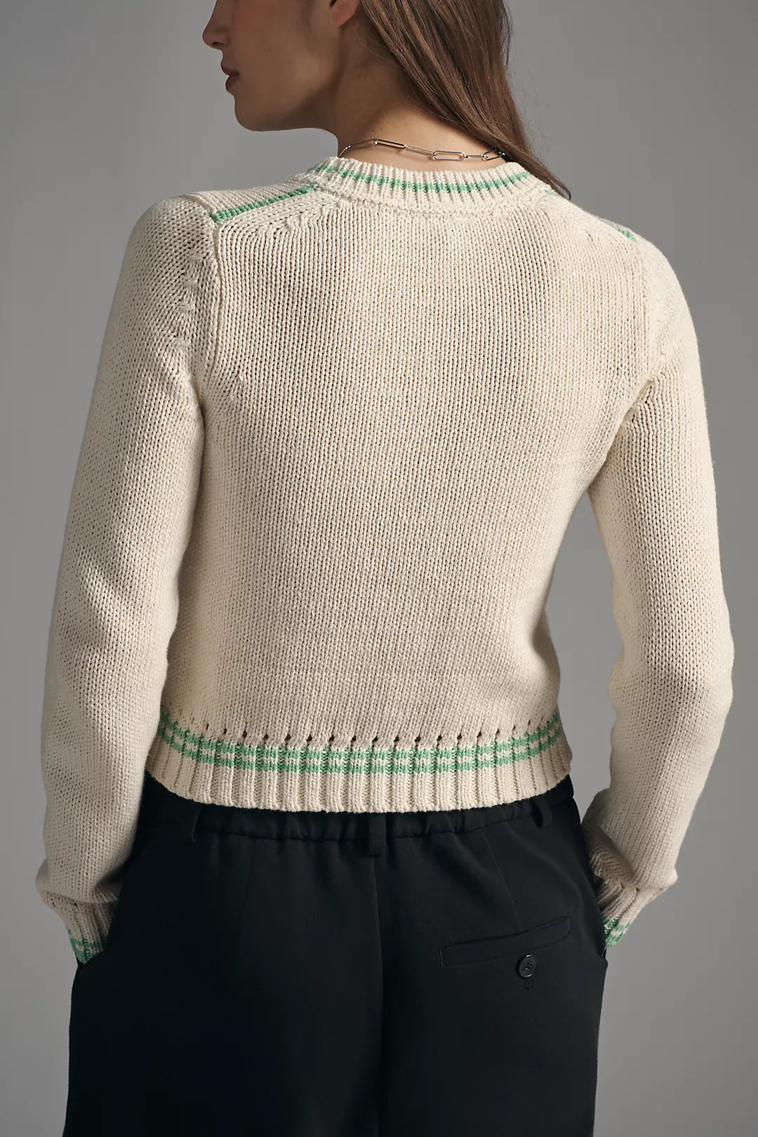 Maeve Cotton Linen Crew-Neck Sweater