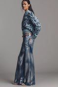 Load image into Gallery viewer, The Rylan Metallic Relaxed High-Rise Flare Jeans by Pilcro
