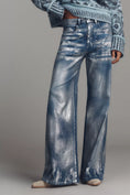 Load image into Gallery viewer, The Rylan Metallic Relaxed High-Rise Flare Jeans by Pilcro
