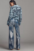 Load image into Gallery viewer, The Rylan Metallic Relaxed High-Rise Flare Jeans by Pilcro
