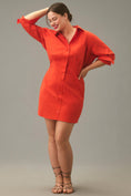 Load image into Gallery viewer, Good American Poplin Mini Shirt Dress
