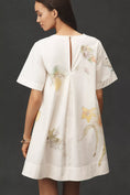 Load image into Gallery viewer, The Emmy Short-Sleeve Swing Mini Dress by Maeve: Swan Gossip Edition
