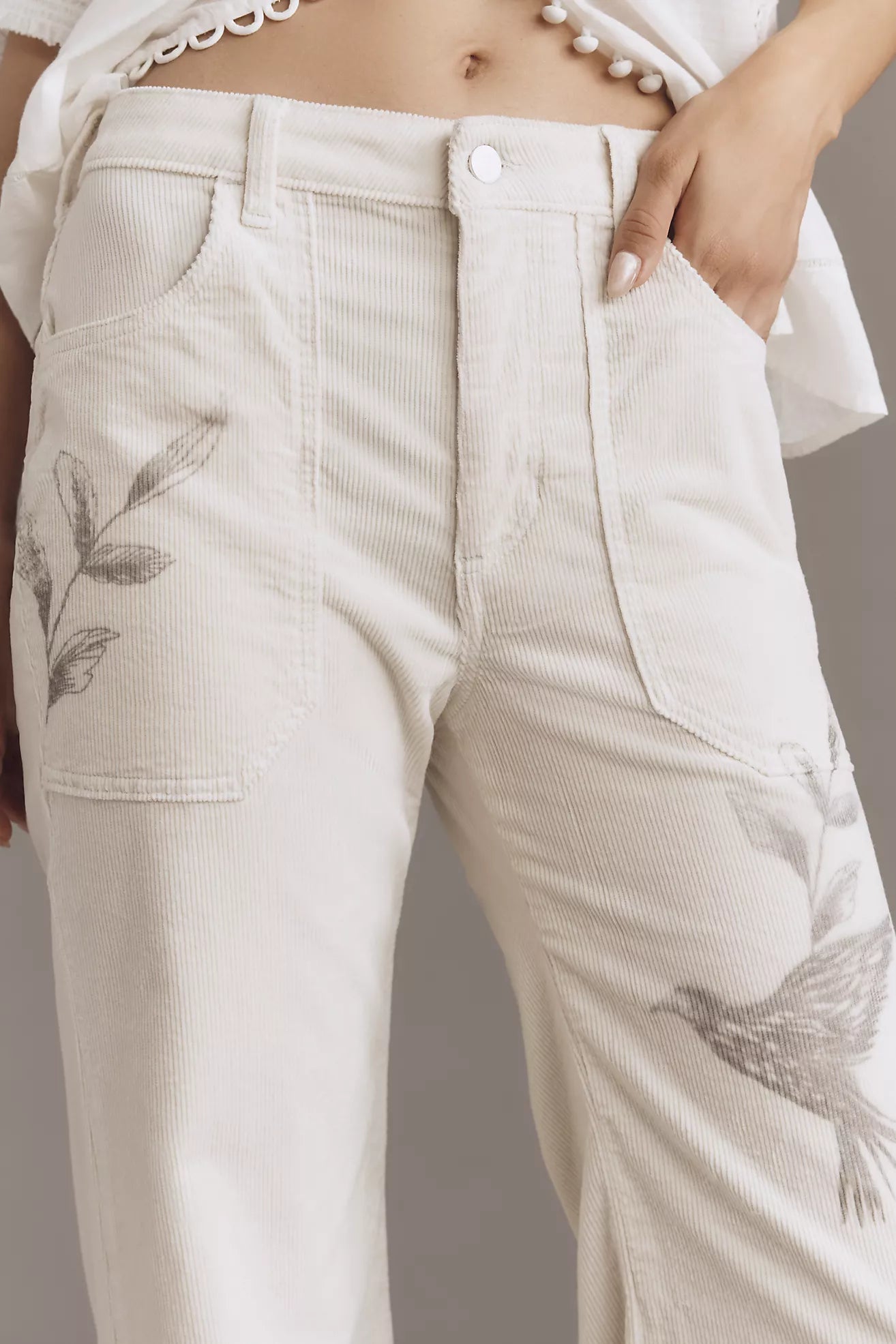 The Rylan Relaxed High-Rise Flare Pants by Pilcro