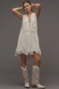 Load image into Gallery viewer, By Anthropologie Sleeveless V-Neck Lace Mini Dress
