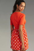 Load image into Gallery viewer, Maeve Short-Sleeve Square-Neck Mini Dress
