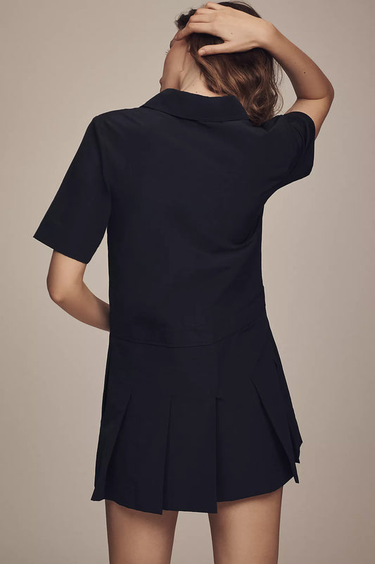 ALIGNE Yolanda Pleated Mini Dress