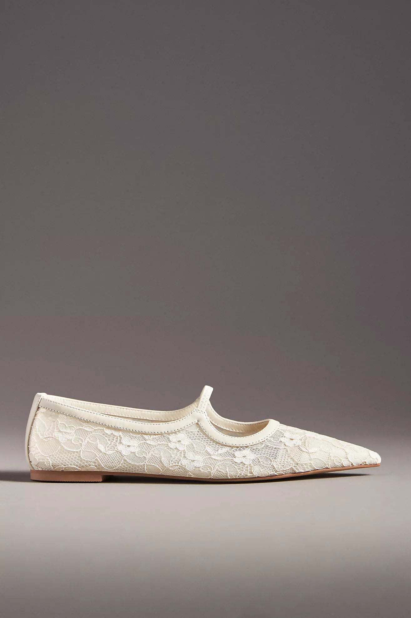 Matisse Fleur Lace Pointed-Toe Ballet Flats