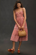 Load image into Gallery viewer, By Anthropologie Sleeveless Sweetheart Gingham Midi Dress
