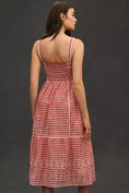 Load image into Gallery viewer, By Anthropologie Sleeveless Sweetheart Gingham Midi Dress
