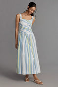 Load image into Gallery viewer, By Anthropologie Square-Neck Drop-Waist Maxi Dress

