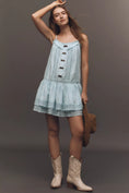 Load image into Gallery viewer, Pilcro Sleeveless Square-Neck Swing Mini Dress
