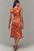 Load image into Gallery viewer, By Anthropologie V-Neck Ruched Midi Dress
