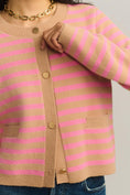 Load image into Gallery viewer, NVLT Striped Sweater Lady Jacket
