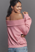 Load image into Gallery viewer, Pilcro Long-Sleeve Slouchy Off-The-Shoulder Top

