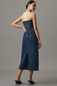 Load image into Gallery viewer, Mare Mare Strapless Buttondown Denim Dress
