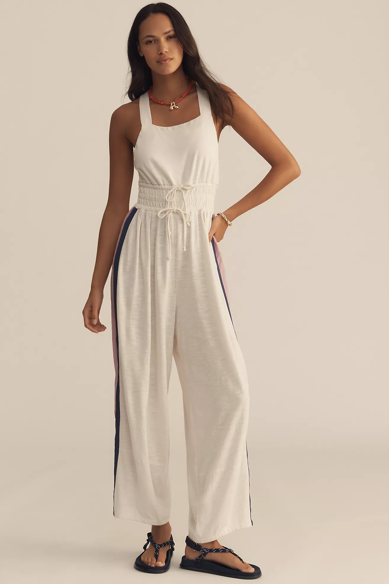 Daily Practice Relaxed Colorblock Jumpsuit