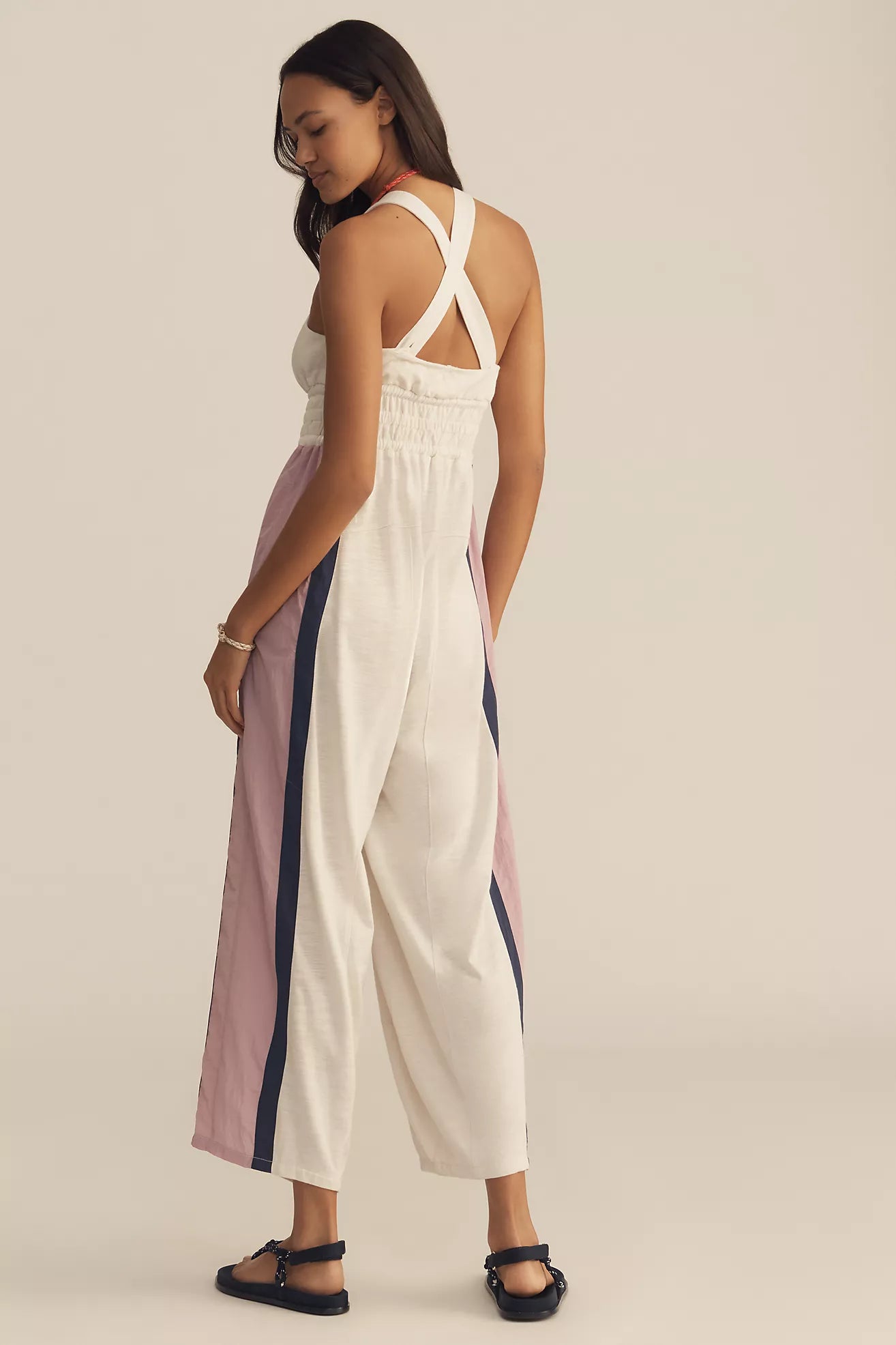 Daily Practice Relaxed Colorblock Jumpsuit