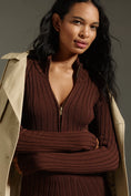 Load image into Gallery viewer, Pilcro Quarter-Zip Sweater Dress
