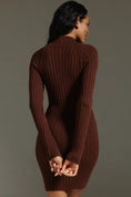 Load image into Gallery viewer, Pilcro Quarter-Zip Sweater Dress
