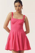 Load image into Gallery viewer, By Anthropologie Plunge Drop-Waist A-Line Mini Dress
